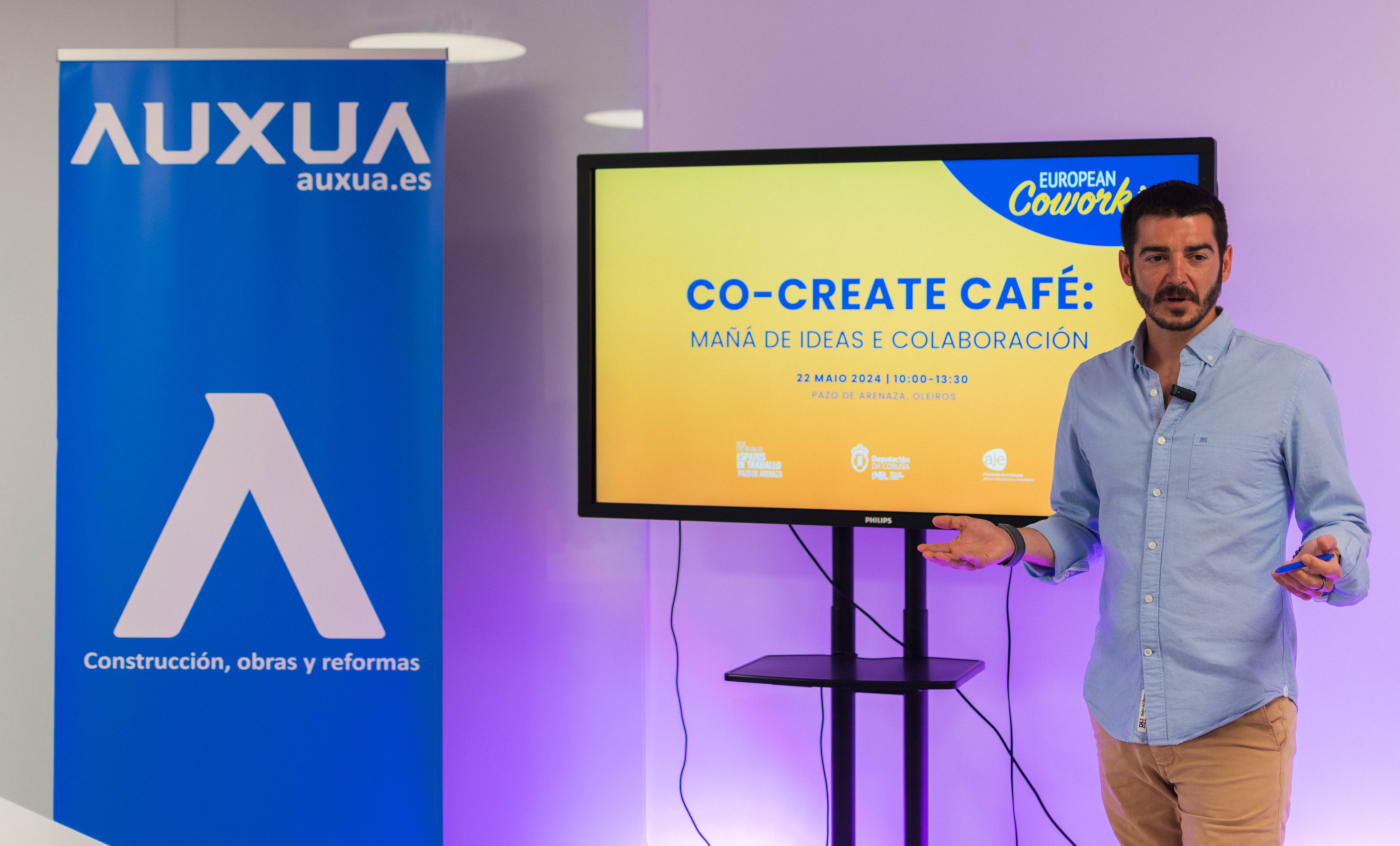Germán Herretes en Co-Create Café, Pazo de Arenaza