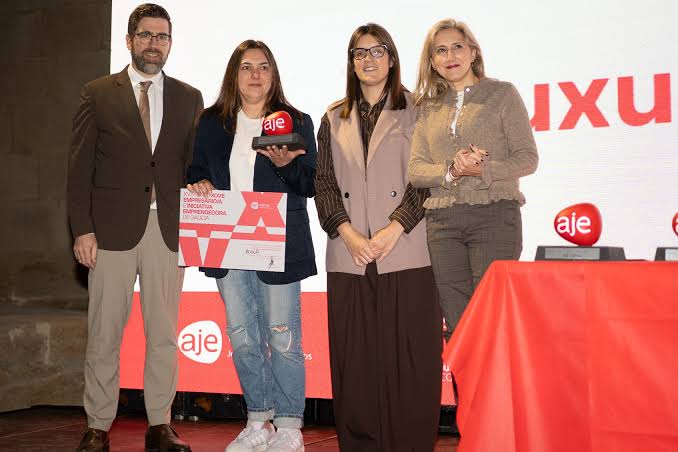Sonia Vieites Garrido en la entrega del Premio Emprende Galicia