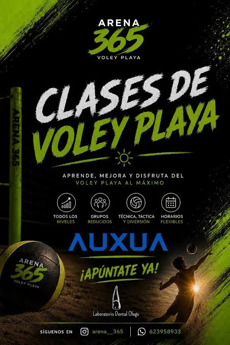Arena 365 Vóley Playa: patrocinio de AUXUA